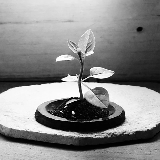 A photo of a small plant representing the deep connection to the motivation that drives ambition and the essence of lasting commitment.