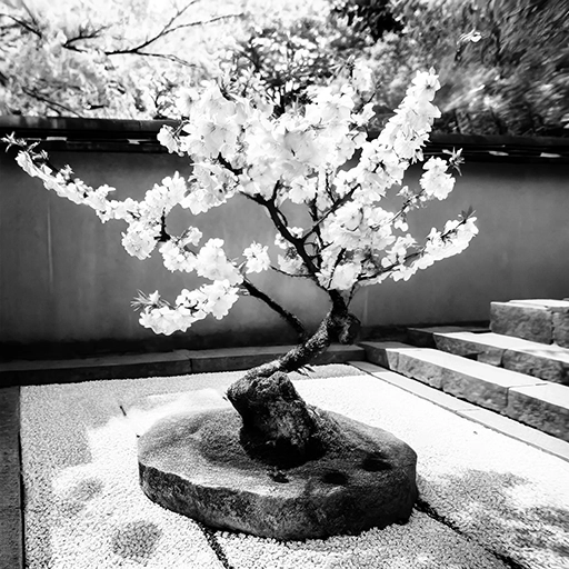 A medium sakura tree representing the stage that 
